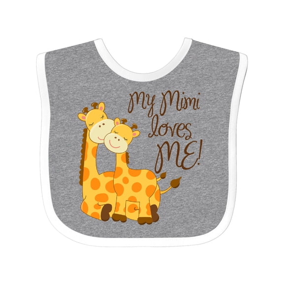 Inktastic My Mimi Loves Me Boys or Girls Baby Bib