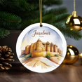 thumbnail image 4 of Golden Fort (Sonar Qila) – Jaisalmer, India, Travel Ornament – Ceramic Ornament for Christmas Tree Decoration, Souvenir Gift for Travelers, Couples, Friends, Valentine Gifts 222OR14, 4 of 5