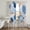 Blue, variant on Pink Grey Geometric Sheer Curtains 96 Inch Length 2 Panels Set, Modern Abstract Minimalist Artwork Voile Window Treatment Semi Sheer Long Curtains Drapes for Bedroom/Living Room/Kitchen 52"x96"x2