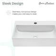 thumbnail image 3 of Claire 20 Rectangle Ceramic Vessel Sink, 3 of 11