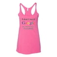 thumbnail image 2 of I Don't Need Google My Mom Knows Everything Tri-Blend Tank Top, Vintage Pink, Large, 2 of 3