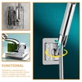 thumbnail image 2 of OUNONA 1Pcs Base de Douche Réglable Sans Perçage Requis 5.7x3in, 2 of 8