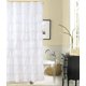 thumbnail image 3 of Cortina de ducha con volantes blancos - Tela de estilo rústico para baño, 180 x 180 cm, textura de moda, tela de doble capa, no se transparenta., 3 of 5
