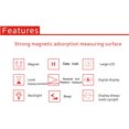 thumbnail image 2 of GemRed Digital Magnetic Level Digital Torpedo Level Protractor 360° LED Display with Backlight Magnet Base Audible Indicator, 2 of 8