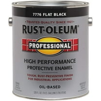 RUST-OLEUM 7776-402 Gallon Flat Black Enamel
