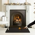 thumbnail image 2 of Fireproof Fireplace Mat Hearth Rug 24×42inch, Fire Resistent Gas Grill Splatter Mat Heat Resistant Non Stick BBQ Patio Protector Grilling Gear, Floor Protective Rug, 2 of 4