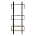 thumbnail image 2 of SAFAVIEH Adhara Retro Mid Century Wood 3 Shelves Etagere, Oak/Black, 2 of 8