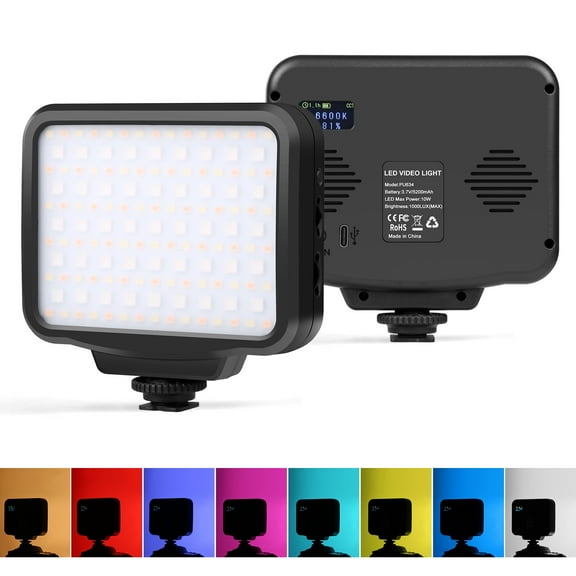 PULUZ Pocket 2500-9900K RGB Full Color Beauty Fill Light Handheld On-Camera Photography LED Light