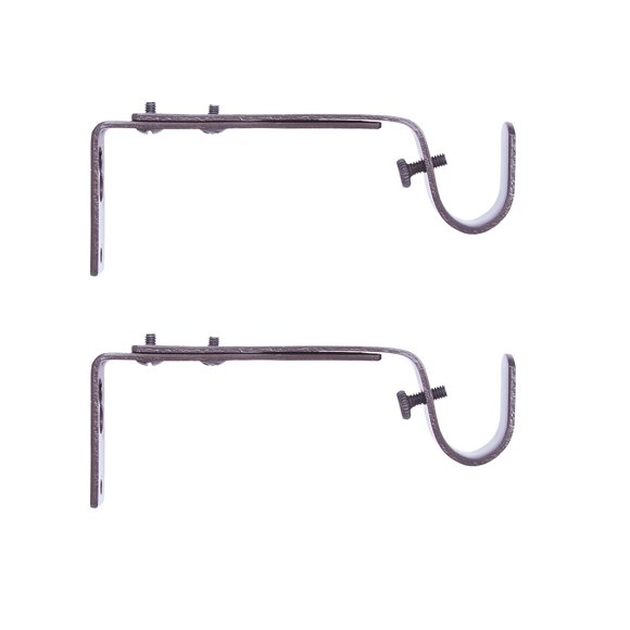 Soportes ajustables Kenney para barras de cortina, color moca (paquete de 2)