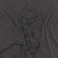 thumbnail image 2 of Looney Tunes Faded Taz Women's T Shirt, Charcoal, 2X-Large, 2 of 6