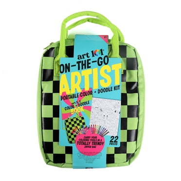 Art 101 On-the-Go Artist Coloring Set in Organizer Bag for Children