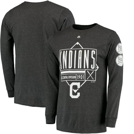 Cleveland Indians Majestic Lifetime Achievement Long Sleeve Heathered T-Shirt - (Best Baseball Teams Of All Time)
