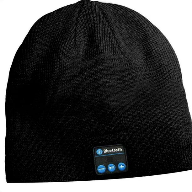 Musique sans fil Bluetooth écouteur musique tricotée Bluetooth musique  chapeaux hommes hiver chaud bonnet bonnet 