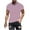 Pink, variant on ZCFZJW Mens Striped T-Shirts Casual Summer Short Sleeve Round Neck Graphic Tees Shirt Trendy Workout Basic Daily Vacation Tshirt Tops Green L