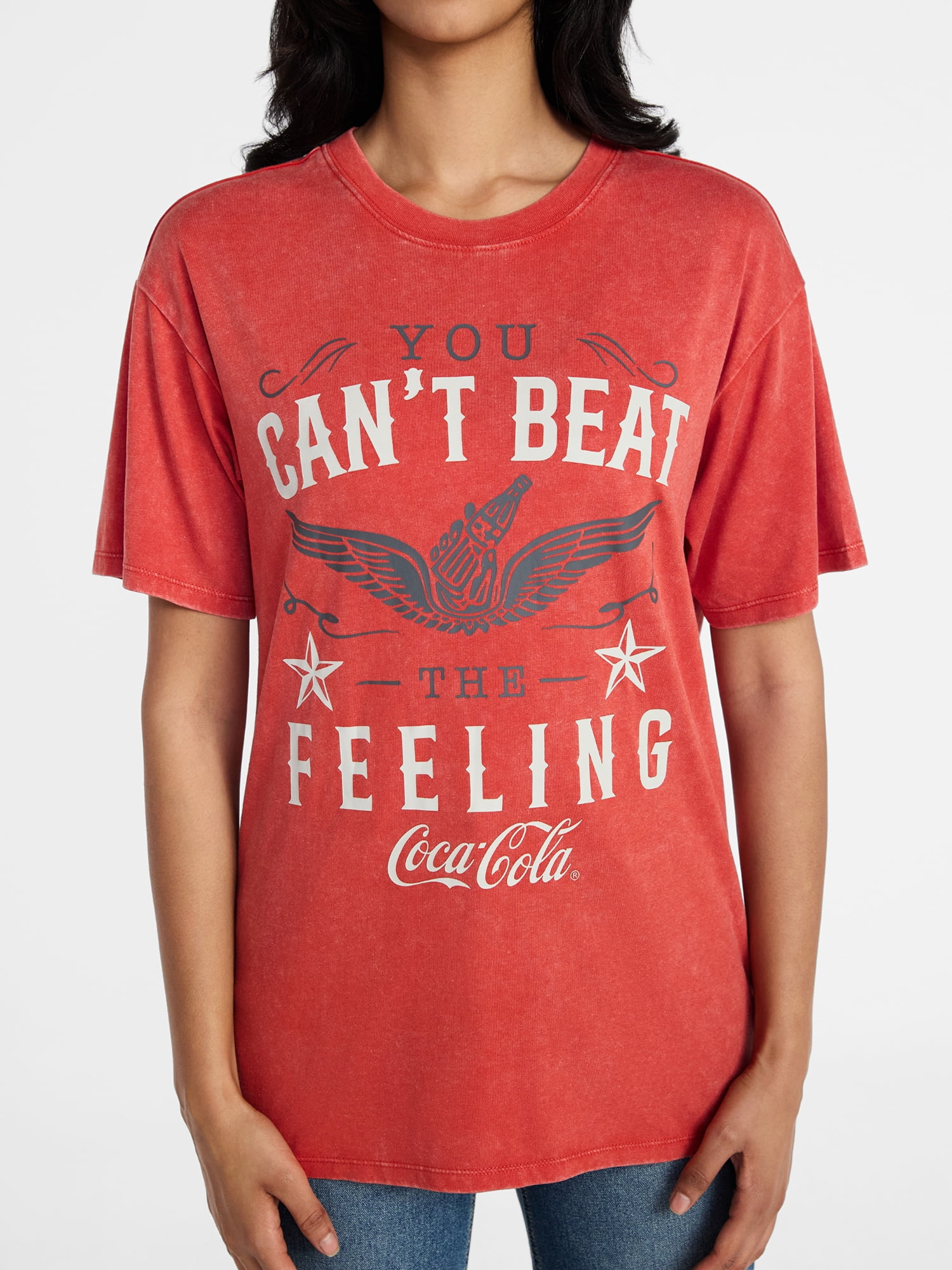 Coca-Cola Women's Graphic Tee with Short Sleeves, Sizes XXS-XXL