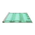 thumbnail image 2 of Ahgly Company Machine Washable Indoor Rectangle Solid Turquoise Blue Modern Area Rugs, 8' x 12', 2 of 4