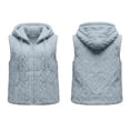 thumbnail image 3 of Luvrsol Women V Neck Open Front Fleece Sleeveless Vest Lightweight Casual Layering Waistcoat Gilet S-3XL, 3 of 9