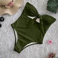 thumbnail image 3 of Clearance! Hontri Swimwears Tankinis Set Piece Bikini Plus Sets Push Swimsuit Women up Beachwear Size One Swimwears Tankinis Set Army Green,L, 3 of 5