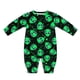 thumbnail image 1 of Romper AuHomeA Green Alien Head para bebés recién nacidos de manga larga, 1 of 7