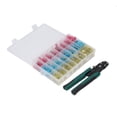 thumbnail image 2 of Kit de herramientas de engarce de casquillos para conectores de cables eléctricos aislados, engarce de trinquete autoajustable para AWG 22–10, 2 of 12