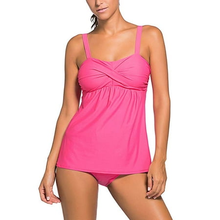 Women Summer Swimwear Two Pieces Tankini Set Bikini Bottoms
