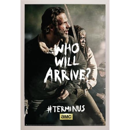 UPC: 0650471682245 | The Walking Dead – Terminus Rick & Michonne Poster in a White Plastic Frame (24×36)