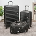Protege 3 Piece Luggage Set, Rich Black