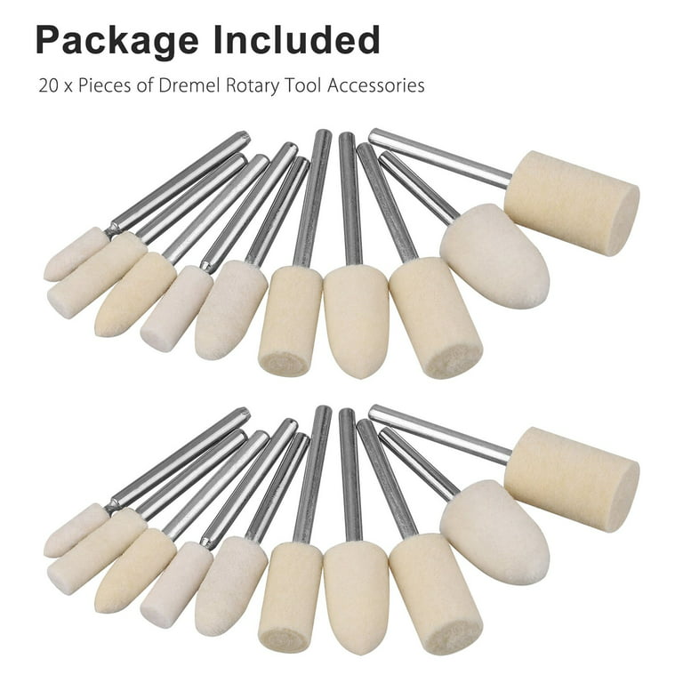 48pcs Abrasive for Dremel Rotary Tool Accessories Grinding Sanding  Polishing Set