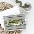 thumbnail image 2 of Small mouth Bass Fish on Pier Greeting Cards and Envelopes Pack of 8, 2 of 2