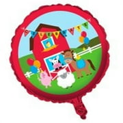 Creative Converting 045506 Farmhouse Fun - Metallic Balloon, Theme Shaped - Case of 10