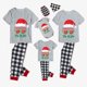 thumbnail image 3 of Conjuntos de pijamas familiares navideños a juego, gafas de sol, Papá Noel, gris, Navidad en julio, 3 of 3
