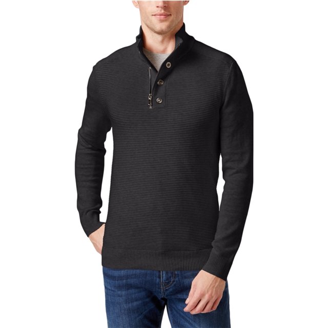 Suéter de punto I-N-C para hombre Gris Extragrande