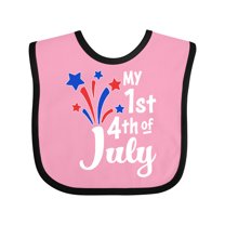 Inktastic My 1st 4th of July Fireworks Boys or Girls Baby Bib