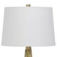 thumbnail image 2 of 28 Inch Resin Pyramid Table Lamp with Dimmer, White and Gold- Saltoro Sherpi, 2 of 5
