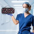 thumbnail image 4 of COEQINE Breast Cancer Ribbon Heart Stethoscope Storage Bag for Doctor Stethoscope Pouch Stethoscope Bag for Nurses Storage Carrying Bag for Nurse Accessories Stethoscope Bag Thin, 4 of 7