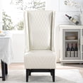 thumbnail image 2 of FFZ 23.03" Wide Faux Leather High-Back Accent Chair, Comfy High Wingback Chair,White, 2 of 5
