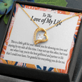 thumbnail image 5 of Forever Love Pendant Necklace with Best Partner in Life Message Card for Girlfriend – 14K White Gold or 18K Gold Finish, 5 of 20