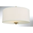 thumbnail image 5 of Trade Winds Cassie 2-Light Semi-Flush Mount Ceiling Light in Natural Brass, 5 of 5