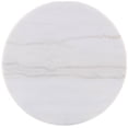 thumbnail image 3 of Coaster Jason Table Basse Ronde à Plateau en Marbre Blanc avec Base Tambour, Couleur Grège, 3 of 6