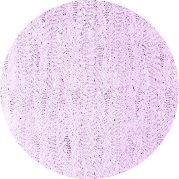 Ahgly Company Indoor Round Solid Purple Modern Area Rugs, 8' Round