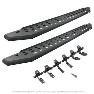 Go Rhino 69451687PC RB20 Running Boards with Mounting Brackets Kit For Jeep 20-23 Gladiator (Crew Cab Pickup)