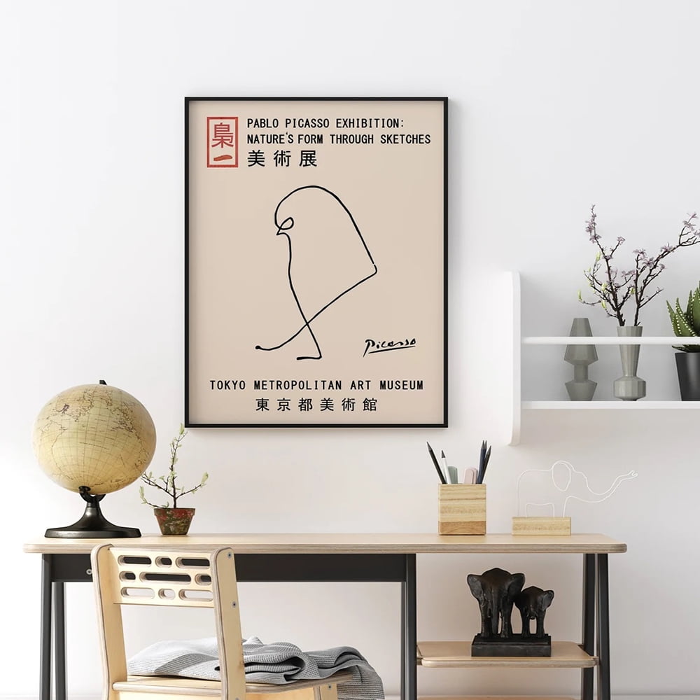 Japanese Vintage Music Canvas Wall Art Print Poster Japanese Art