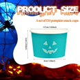 Halloween Snack Cups 9 oz Decorative Disposable Pumpkin Bowls Elegant