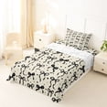 thumbnail image 5 of Manfei Girly Bowknot Twin Sheet Sets For Kids,Black Ribbon Bow Print Bedding For Girls,3 Pieces, 5 of 6