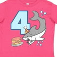 thumbnail image 4 of Inktastic 4th Birthday Shark with Cake Boys or Girls Toddler T-Shirt, 4 of 5