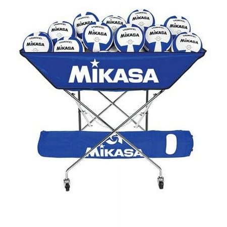 Mikasa BCH Series Hammock Ball Cart for Volleyball - Holds up to 24 Balls