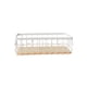 thumbnail image 1 of Cesta de almacenamiento de rejilla de malla portátil para oficina en casa, organizador de estilo moderno de diseño Simple, cestas de alambre de Almacenamiento y organización del hogar Blanco Yuarrent HA070885-02, 1 of 6