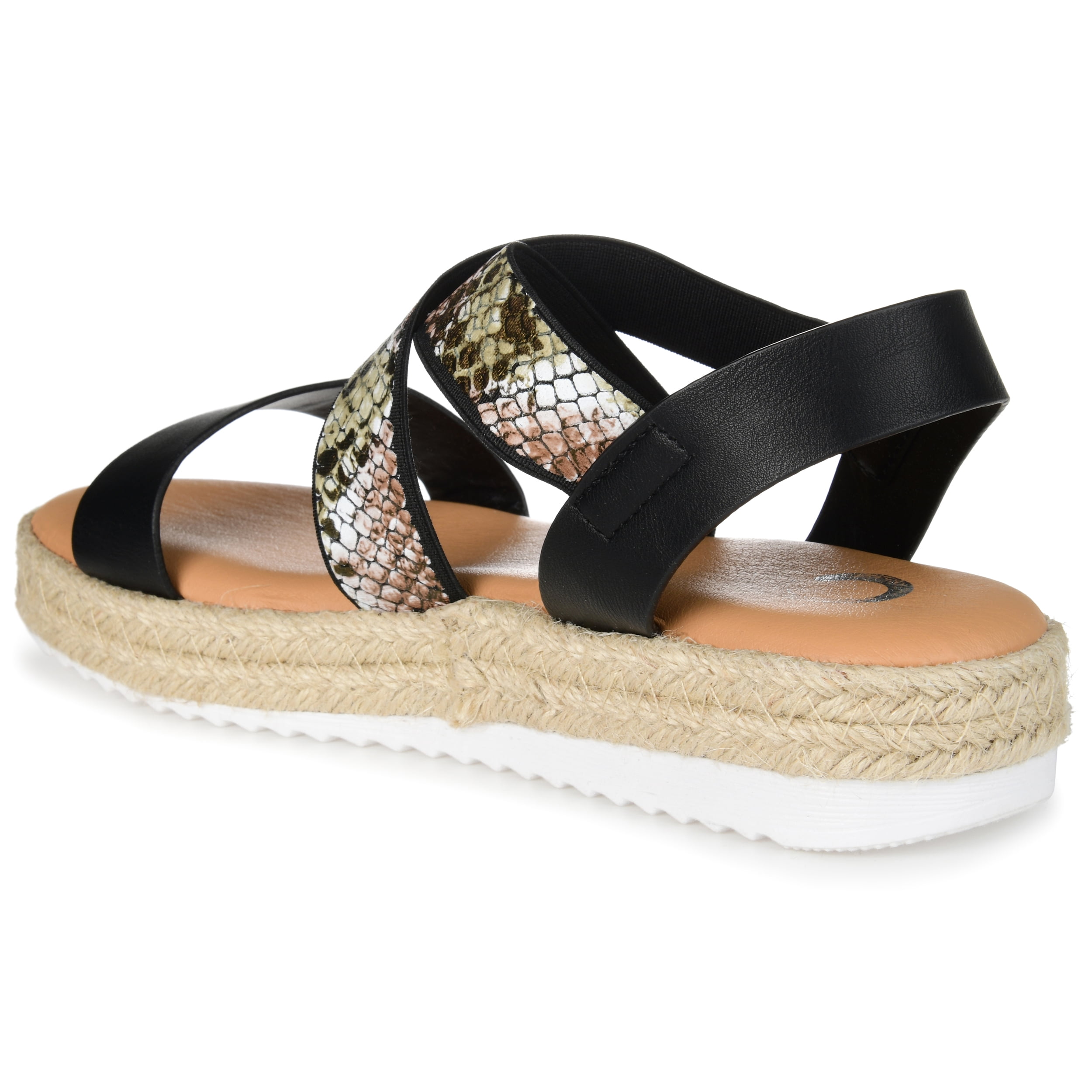 Journee Womens Caroline Strappy Espadrille Sandals