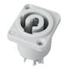 thumbnail image 4 of 10 Uds Conector Powercon 3 20A 250V Enchufe de Panel de Altavoz de Potencia Hembra para IluminacióN de Escenario de Pantalla LED, Gris, 4 of 5