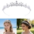 thumbnail image 2 of Miiottaa Bridal Hair Accessory Silver Crystals Tiaras for Elegant and Graceful Look, 2 of 13